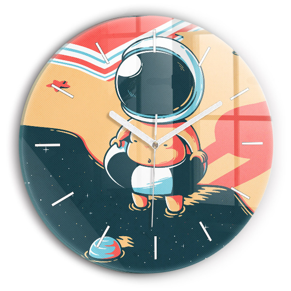 Zegar szklany Dziecko astronauta