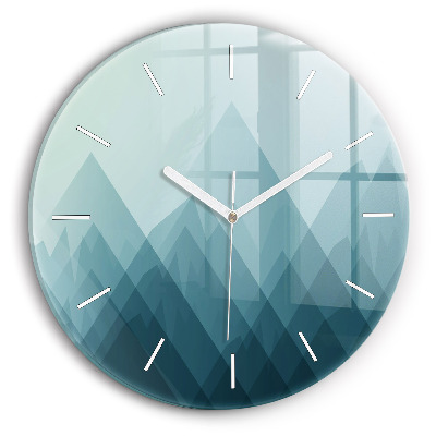 Zegar szklany Geometryczne figury