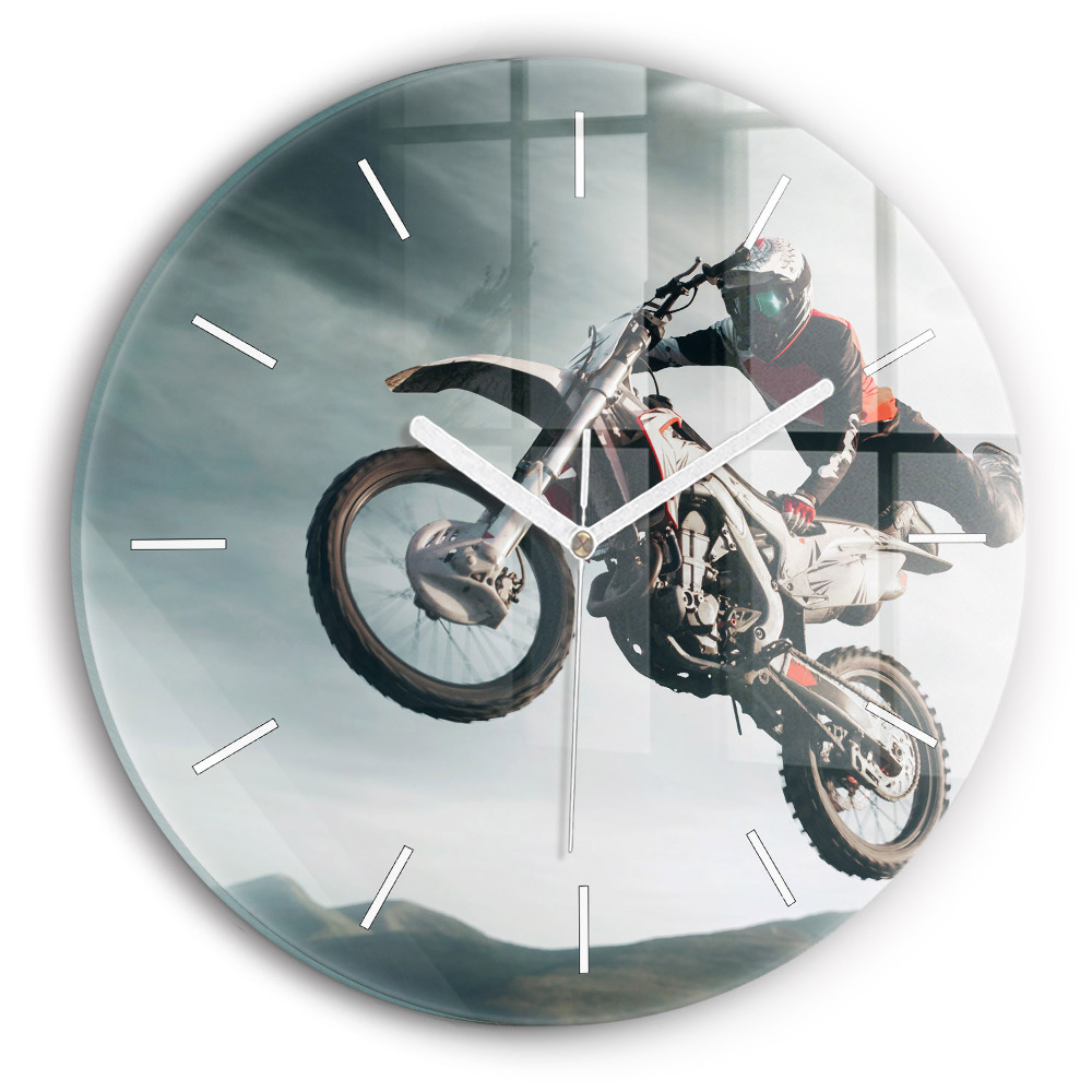 Zegar szklany Motorowy Styl Adrenalina