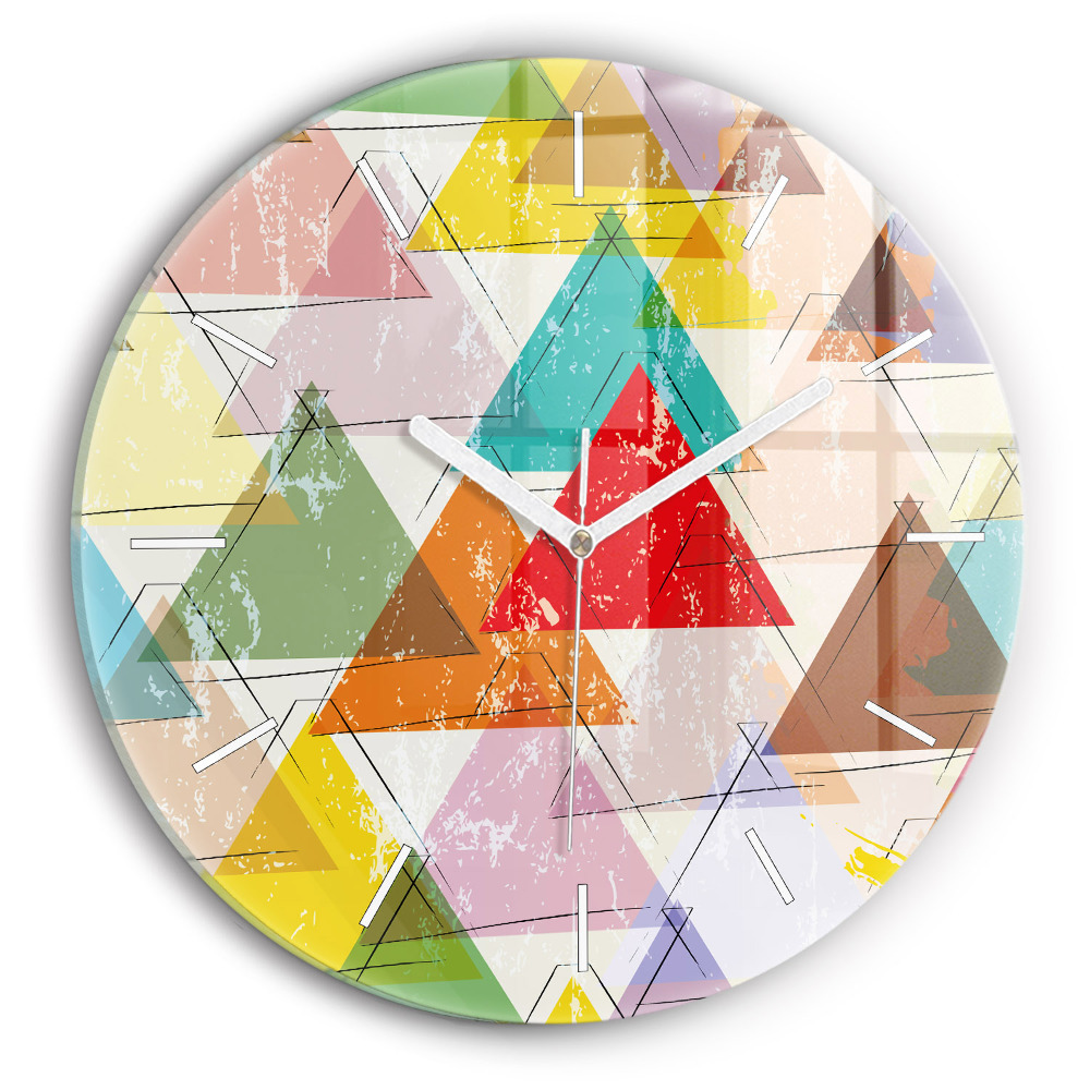 Zegar szklany Geometryczne trójkąty
