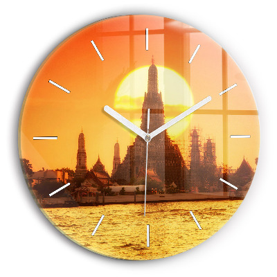 Zegar szklany Wat arun Bangkok Tajlandia