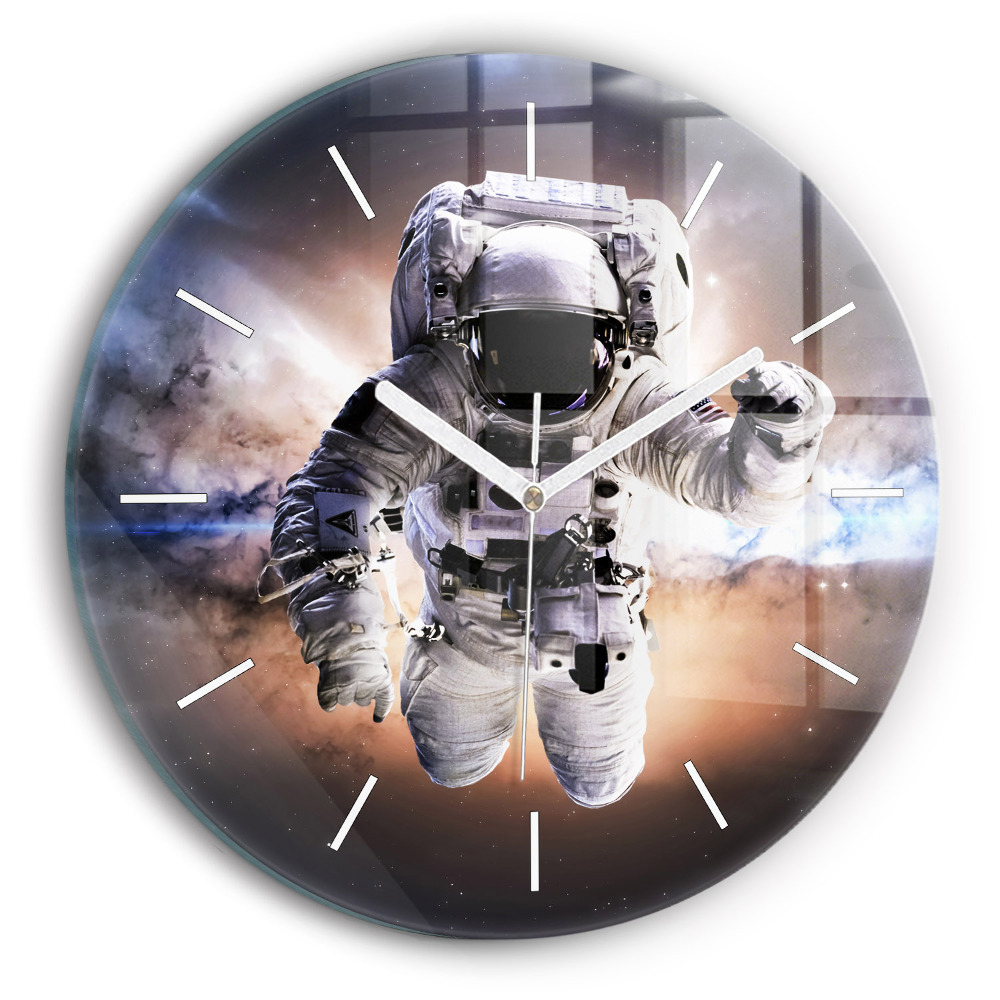 Zegar szklany Astronauta w kosmosie