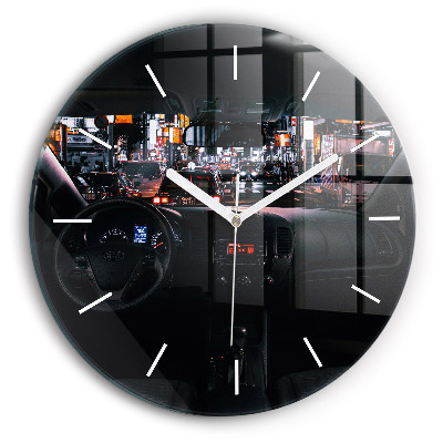 Zegar szklany Samochód w Tokio