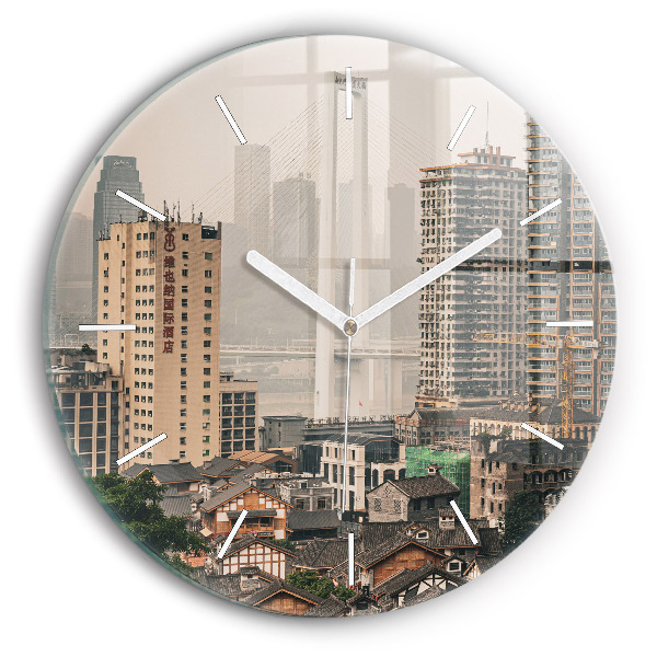 Zegar szklany Stare miasto w Chongqing