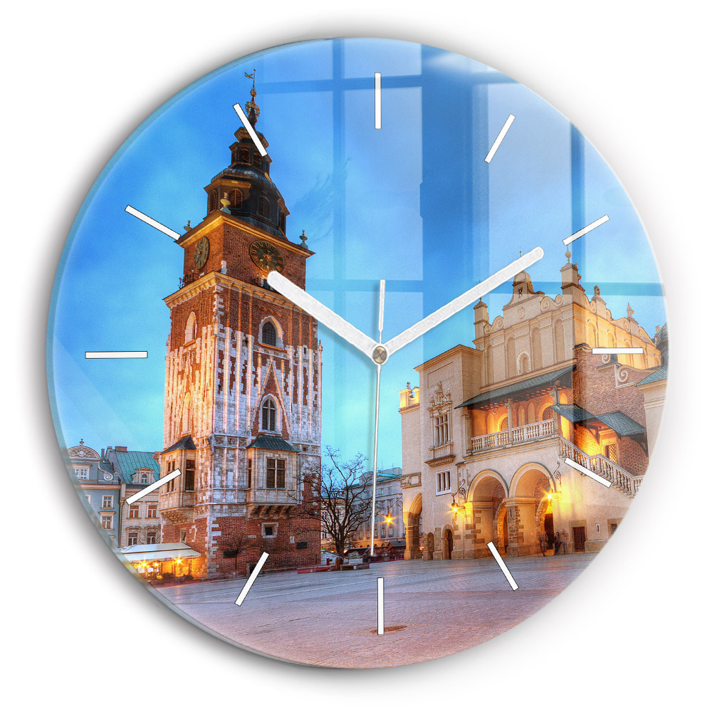 Zegar szklany Rynek Główny w Krakowie