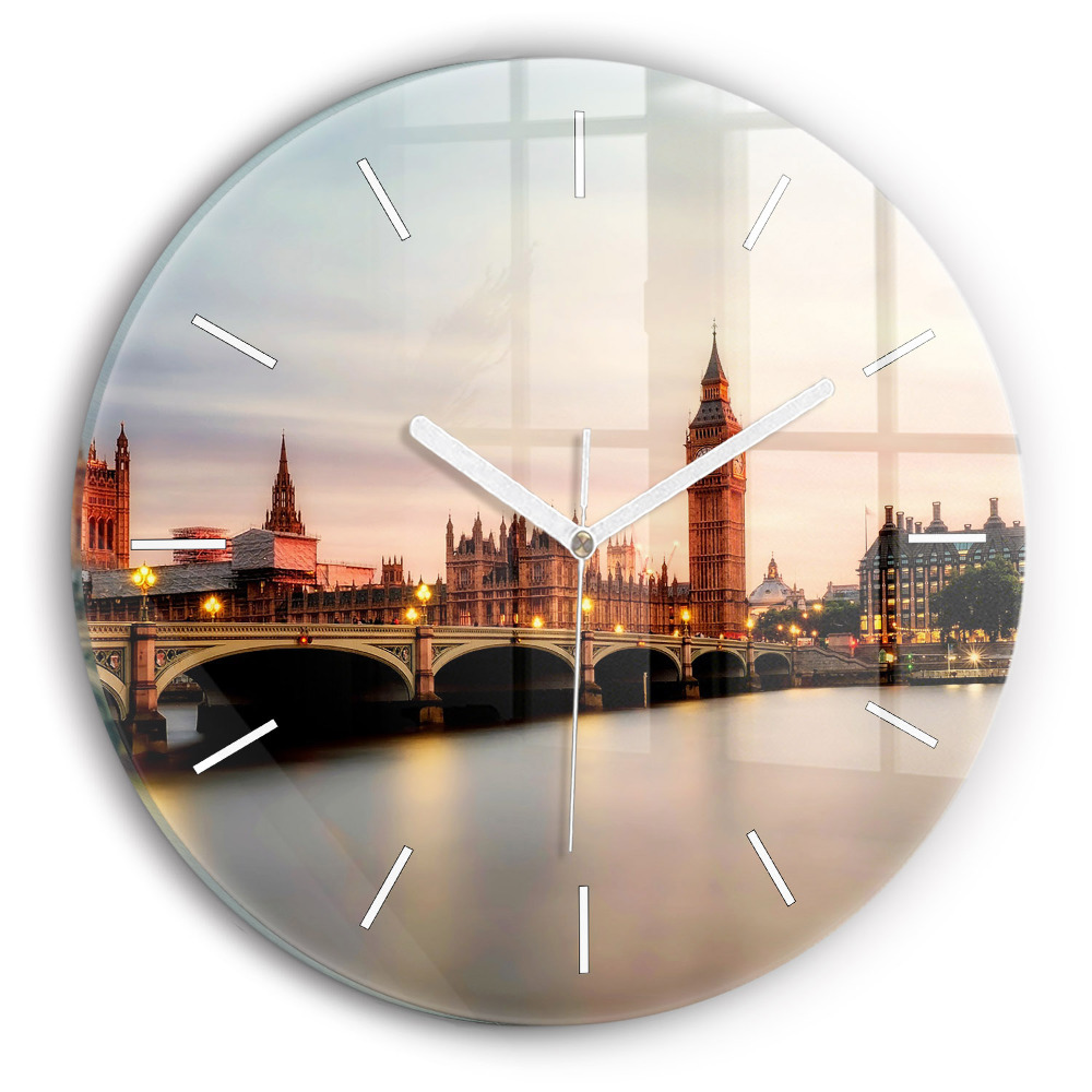 Zegar szklany Big Ben panorama Londynu