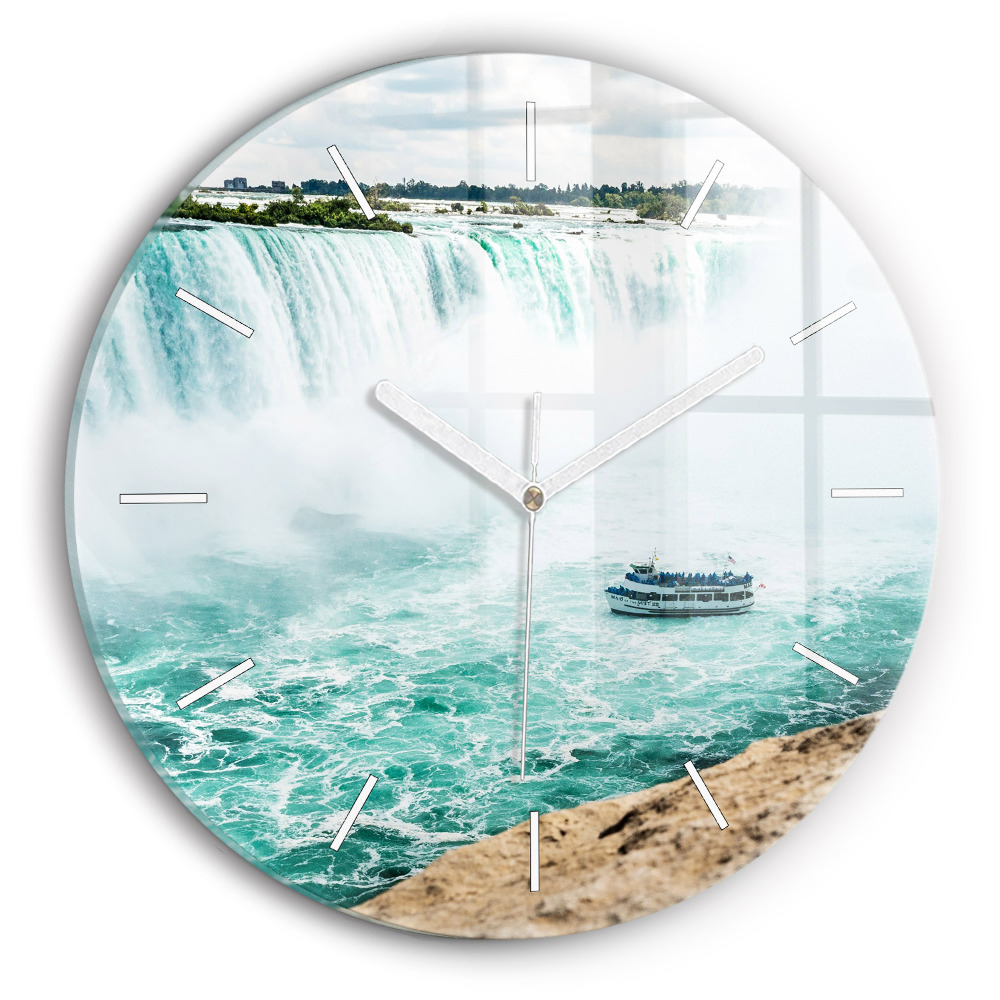 Zegar szklany Łódka i Niagara