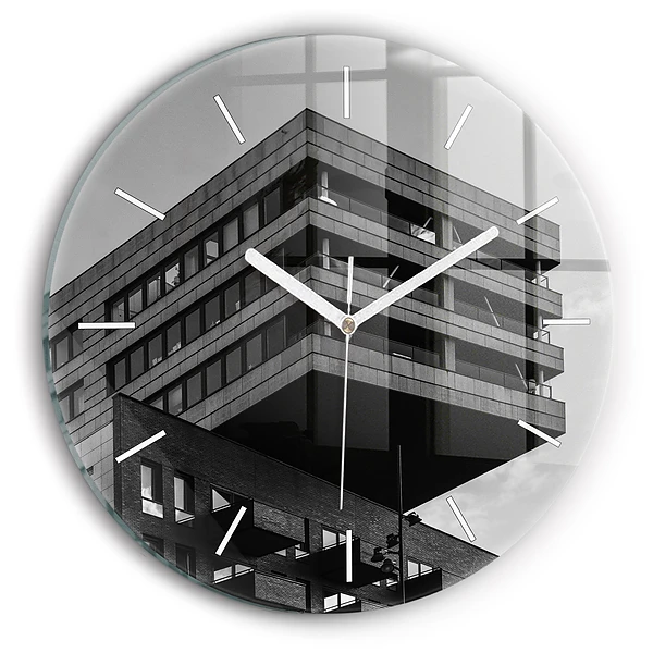 Zegar szklany Architektura w Amsterdamie