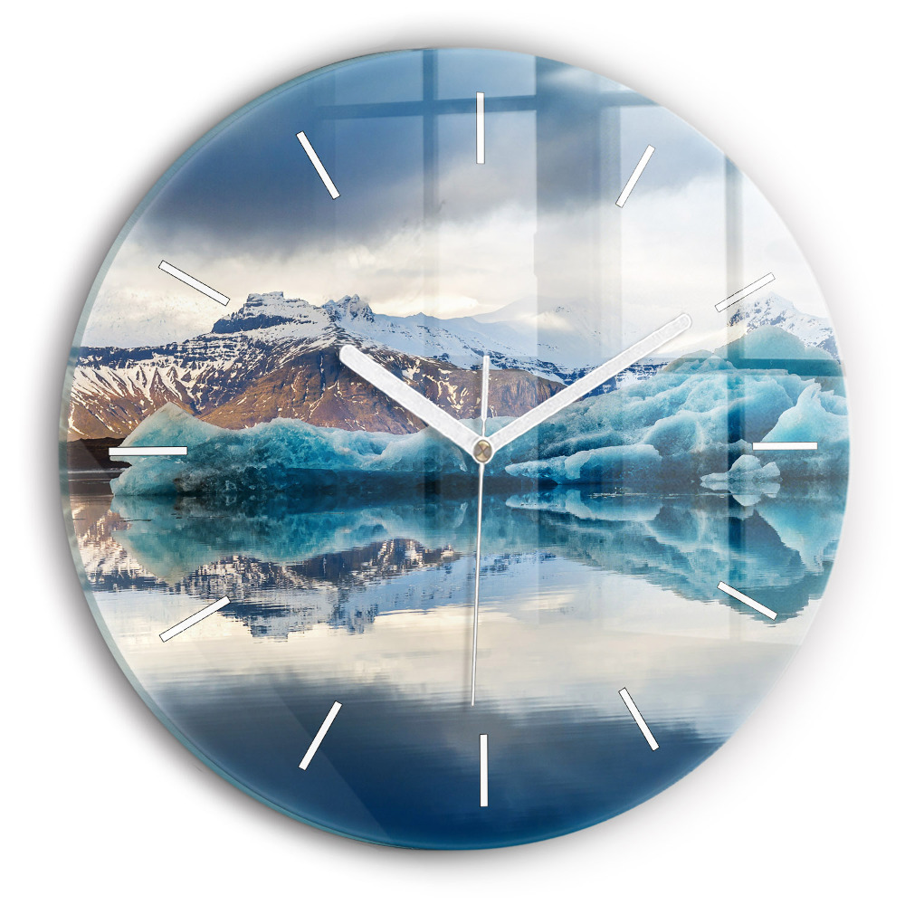 Zegar szklany Jezioro Jokulsarlon Islandia