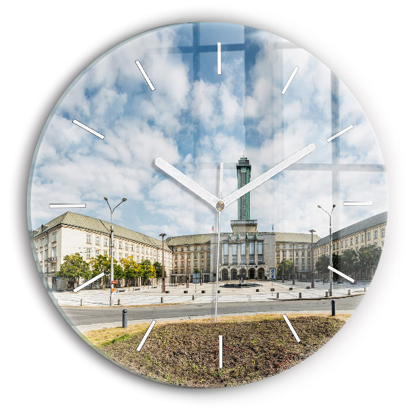 Zegar szklany Panorama miasta Ostrawa