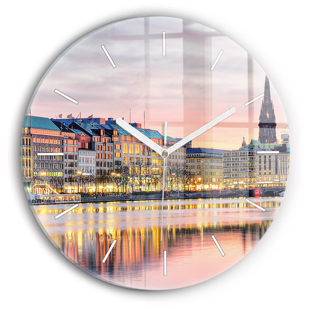 Zegar szklany Alster w Hamburgu