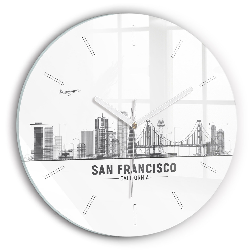 Zegar szklany Panorama San Francisco