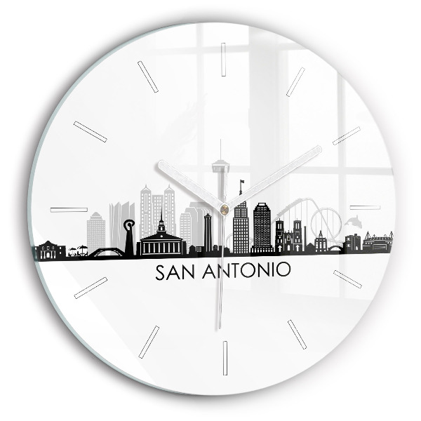 Zegar szklany Miasto San Antonio Texas