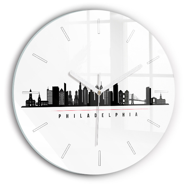 Zegar szklany Ilustracja Philadelphia