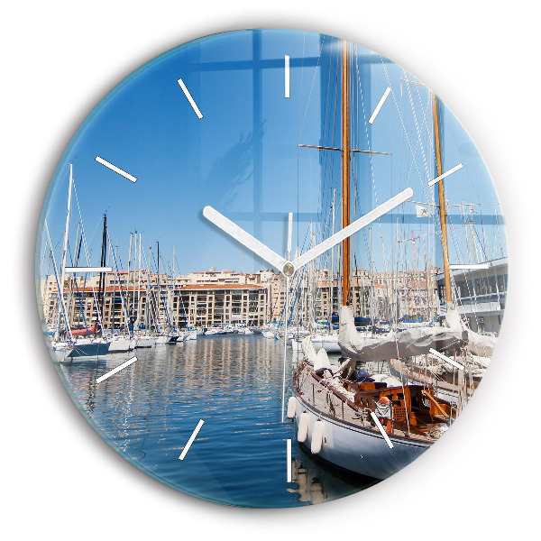 Zegar szklany Marina w Marsylii Francja