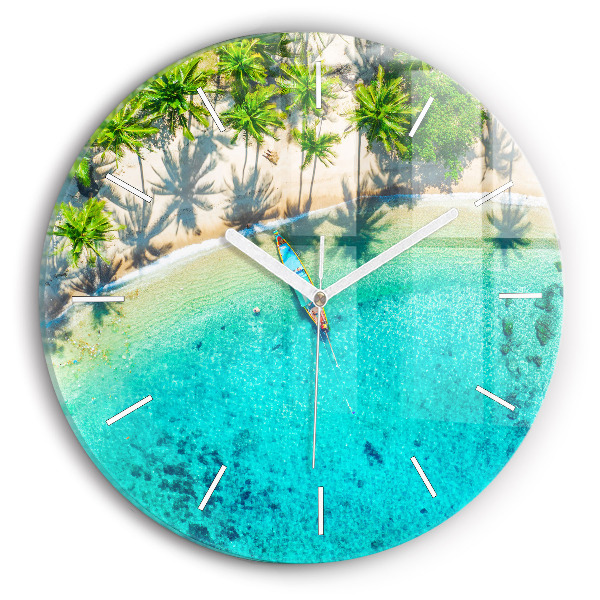 Zegar szklany Tropikalna plaża Koh Tao