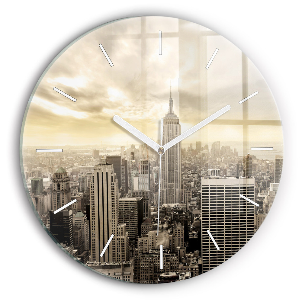 Zegar szklany fi30 Wieżowiec w Nowym Jorku