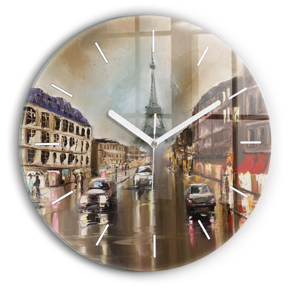 Zegar szklany fi30 Architektura miasta Paryż